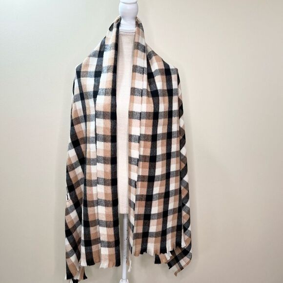 A New Day Target Plaid Wrap Jacket Shawl Blanket Sweater OSFM - Picture 2 of 10